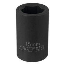 Load image into Gallery viewer, Performance Tool M825 1/2" DR x 15mm Impact Socket - 6 Pt.