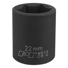 Load image into Gallery viewer, Performance Tool M832 1/2" Dr. 22mm 6pt Impact Socket