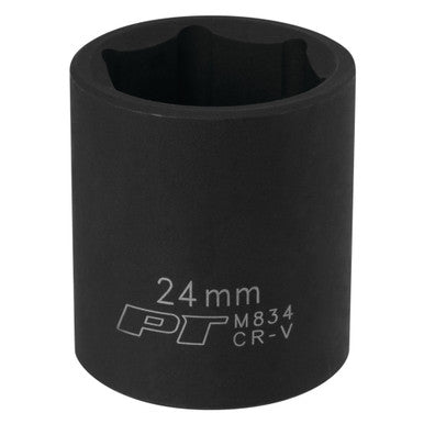 Performance Tool M834 1/2" DR x 24mm Impact Socket - 6 Pt.
