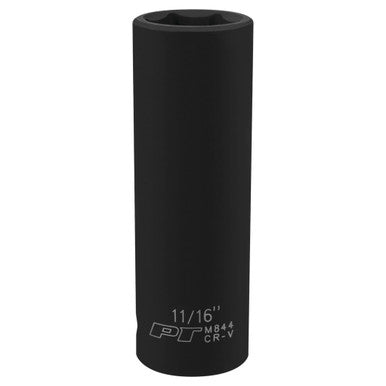 Performance Tool M844 1/2" DR x 11/16" Deep Impact Socket - 6 Pt.