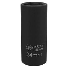 Load image into Gallery viewer, Performance Tool M874 1/2" Dr. 24mm 6pt Deep Impact Socket