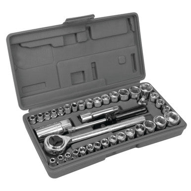 Performance Tool W1173 40 pc. 1/4" & 3/8" Dr. Socket Set