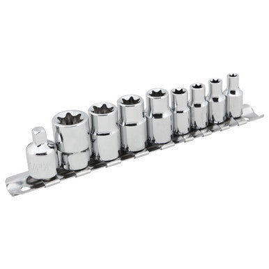 Performance Tool W1338 9 pc. External Star Socket Set