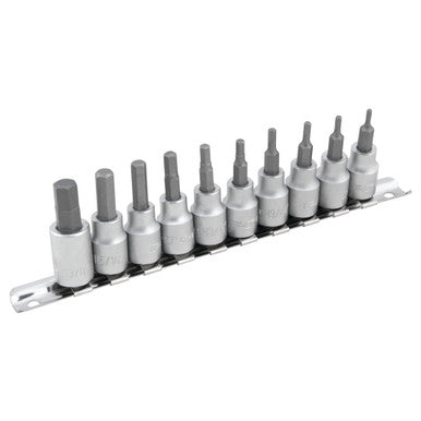 Performance Tool W1387 10 pc. 3/8" Dr. SAE Hex Bit Socket Set