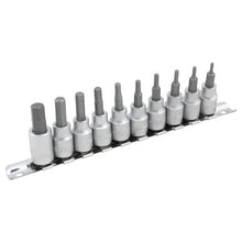 Load image into Gallery viewer, Performance Tool W1387 10 pc. 3/8" Dr. SAE Hex Bit Socket Set