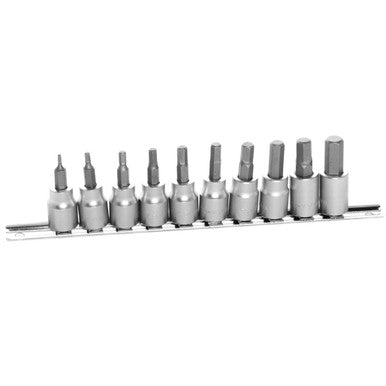 Performance Tool W1388 10 pc. 3/8" Dr. Metric Hex Bit Socket Set