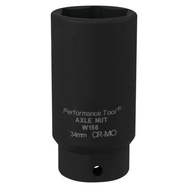 Performance Tool W156 1/2" DR x 34mm Impact FWD Axle Nut Socket