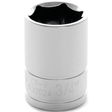 Performance Tool W32024 1/2" DR x 3/4" Chrome Socket - 6 Pt.