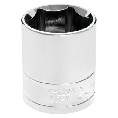 Performance Tool W32224 1/2" DR x 24mm Chrome Socket - 6 Pt.