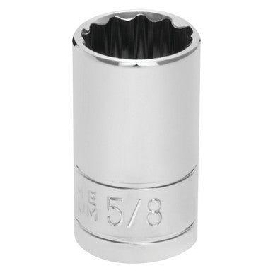Performance Tool W32520 1/2" DR x 5/8" Chrome Socket - 12 Pt.