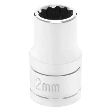 Performance Tool W32812 1/2" DR x 12mm Chrome Socket - 12 Pt.