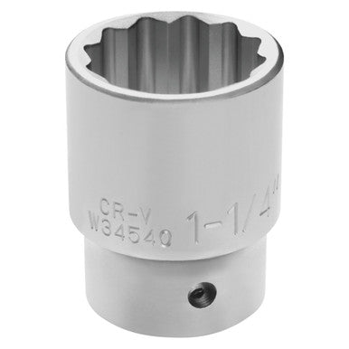 Performance Tool W34540 3/4" DR x 1-1/4" Chrome Socket - 12 Pt.