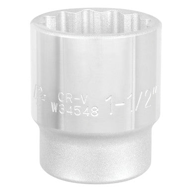 Performance Tool W34548 3/4" DR x 1-1/2" Chrome Socket - 12 Pt.