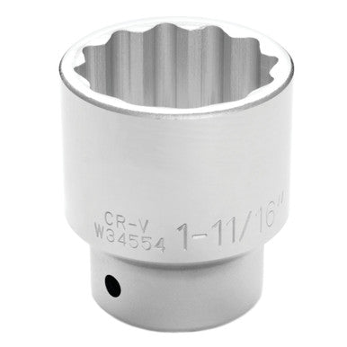 Performance Tool W34554 3/4" DR x 1-11/16" Chrome Socket - 12 Pt.