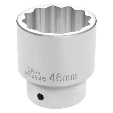 Performance Tool W34846 3/4" DR x 46mm Chrome Socket - 12 Pt.