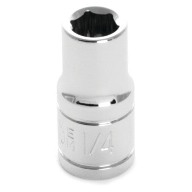 Performance Tool W36008 1/4" DR x 1/4" Chrome Socket - 6 Pt.