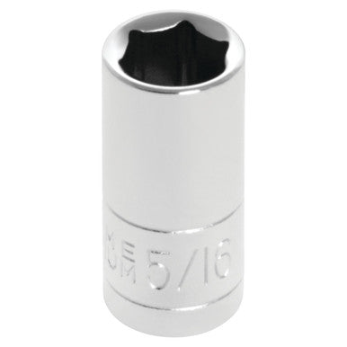 Performance Tool W36010 1/4" DR x 5/16" Chrome Socket - 6 Pt.