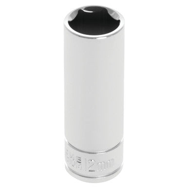 Performance Tool W36412 1/4" DR x 12mm Deep Socket - 6 Pt.
