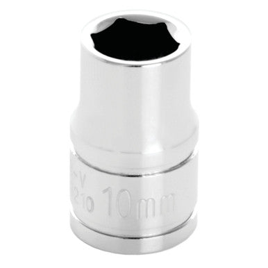 Performance Tool W38210 3/8" DR x 10mm Chrome Socket - 6 Pt.