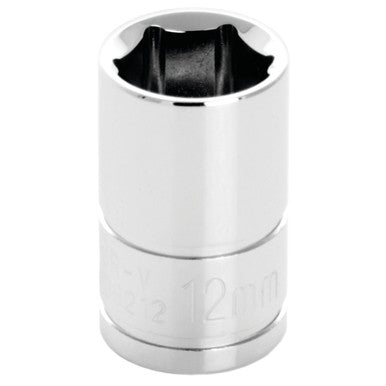 Performance Tool W38212 3/8" DR x 12mm Chrome Socket - 6 Pt.