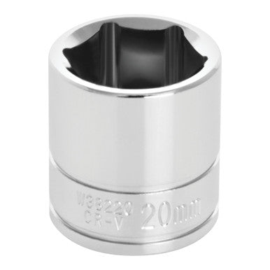 Performance Tool W38220 3/8" DR x 20mm Chrome Socket - 6 Pt.
