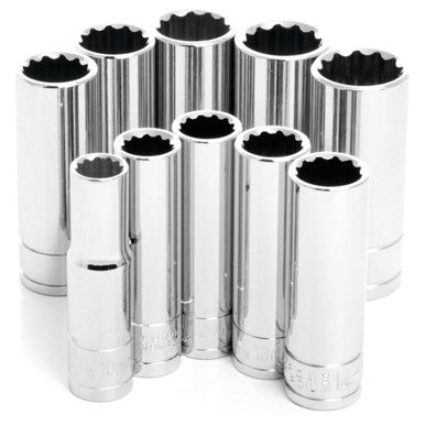 Performance Tool W38700 10 pc. 3/8" Dr. 12pt Metric Socket Set