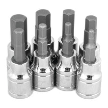 Load image into Gallery viewer, Performance Tool W38890 8 pc. 3/8" Dr. Metric Hex Bit Socket Set