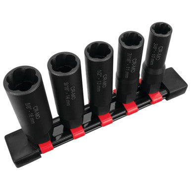 Performance Tool W38923 5 pc. Deep Bolt Extractor Set