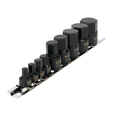 Performance Tool W38964 9 pc. Impact Metric Hex Bit Socket Set