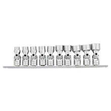 Load image into Gallery viewer, Performance Tool W38981 10 pc. 3/8" Dr. Metric Flex Socket Set