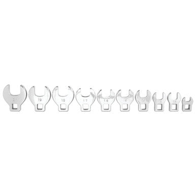 Performance Tool W452 10 pc. Metric Crowfoot Wrench Set