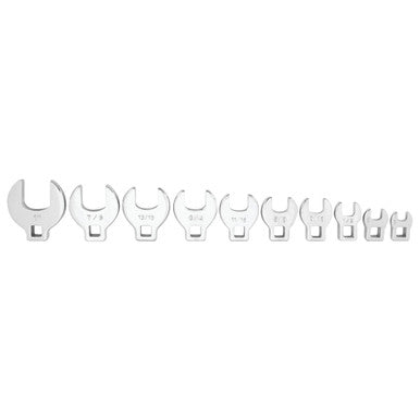 Performance Tool W453 10 pc. SAE Crowfoot Wrench Set