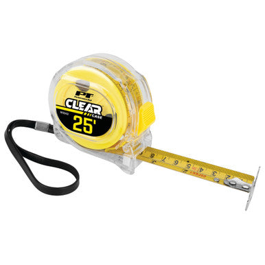 Performance Tool W5042 W5042-25'/ 7.5M Clear Tape Measure