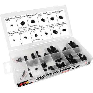 Performance Tool W5237 200 pc. SAE Hex Set Screw Assortment