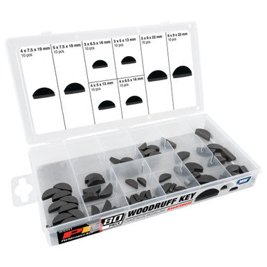 Performance Tool W5341 80 pc. Metric Woodruff Key Assortment