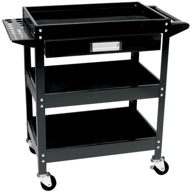 Performance Tool W54006 3 Shelf Utility Cart w/Drawer