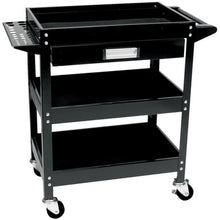 Load image into Gallery viewer, Performance Tool W54006 3 Shelf Utility Cart w/Drawer