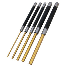 Load image into Gallery viewer, Performance Tool W759 5 pc. 8&quot; Long Brass Pin Punch Set