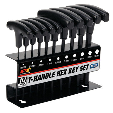 Performance Tool W80275 10 pc. Metric T-Handle Hex Key