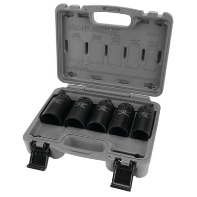 Performance Tool W89316 5 Pc. 1/2" DR Metric Axle Nut Socket Set - 12Pt.