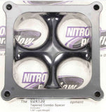 WILSON MANIFOLDS 024130 Carburetor Spacer - 4500 1.5in 4-Hole L/W Tapered