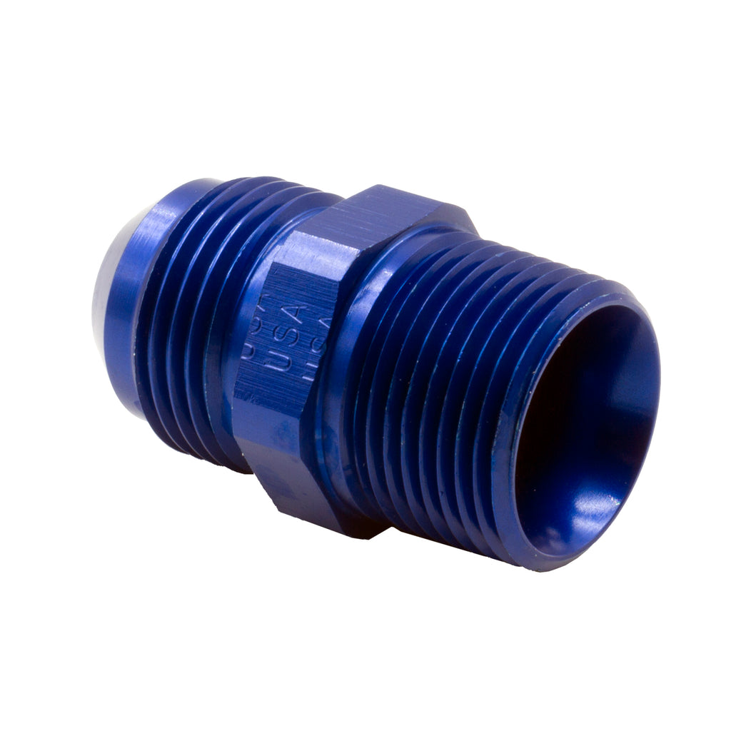 Dedenbear WPF1 ADAPTER, 12 AN TO 3/4" NPT, BLUE ALUMINUM