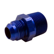 Load image into Gallery viewer, Dedenbear WPF2 ADAPTER, 12 AN TO 1" NPT, BLUE ALUMINUM