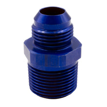 Load image into Gallery viewer, Dedenbear WPF2 ADAPTER, 12 AN TO 1" NPT, BLUE ALUMINUM