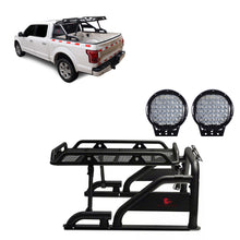 Load image into Gallery viewer, Black Horse Off Road WRB-001BK-PL69B Warrior Roll Bar Kit for Select Chevrolet Silverado 1500, Chevrolet Silverado HD, Chevrolet Silverado 3500, Chevrolet Silverado HD, Dodge Ram 1500, Dodge Ram 2500, Dodge Ram 3500, Ford F-150, GMC Sierra 1500, GMC