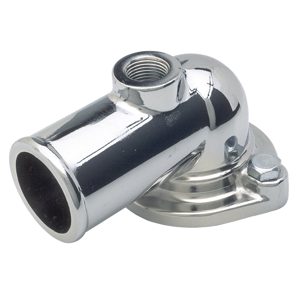 Water-Neck;-Ford-429-460;-O-Ring-Seal;-Built-In-38-In.-Npt-Port-Chrome