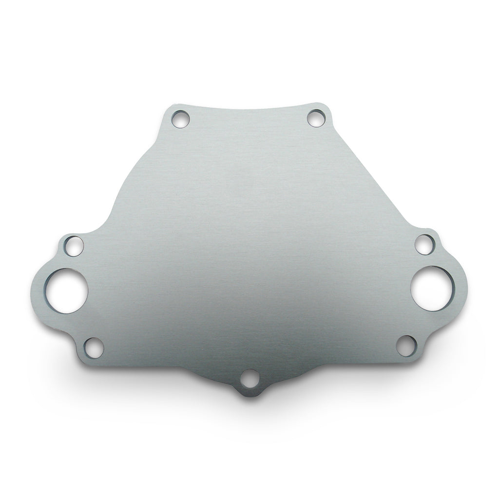 Water-Pump-Backing-Plate;-Sb-Mopar-Engines;-Billet-Aluminum;-Natural-Finish