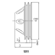 Load image into Gallery viewer, Water-Pump-Pulley---Aluminum---Double-Groove