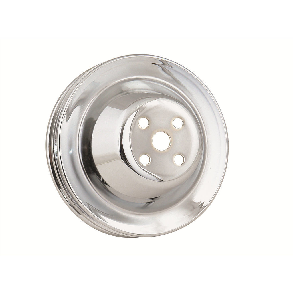 Water-Pump-Pulley---Chrome---Double-Groove