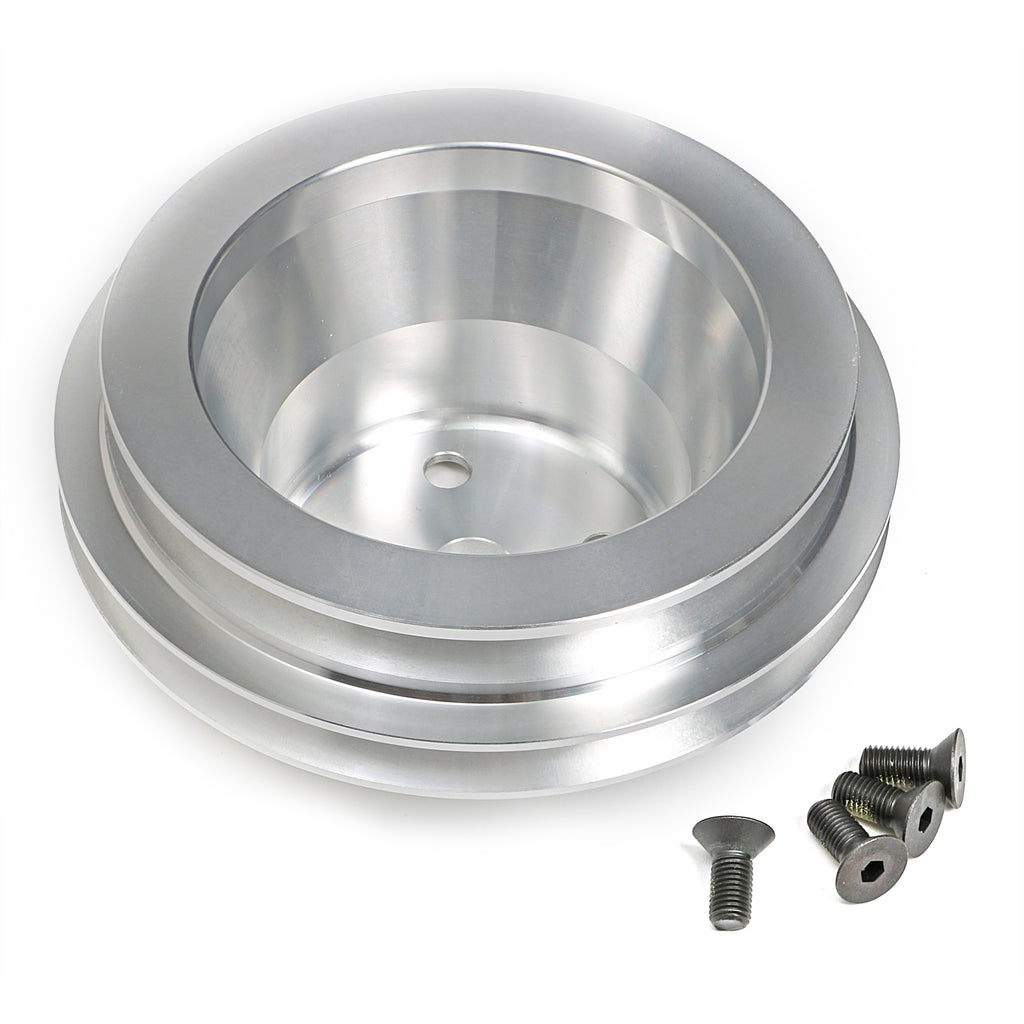 Water-Pump-Pulley-Aluminum-Bb-Chevy-Lwp-Machined-Finish